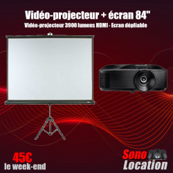 Sonolocation - Location vidéoprojecteur avec écran