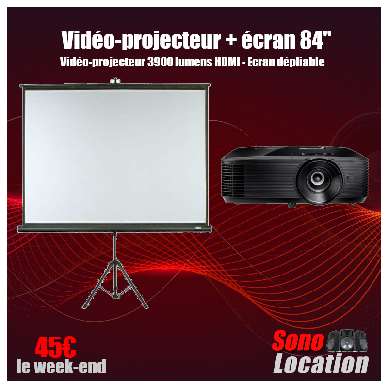 Sonolocation - Location vidéoprojecteur avec écran