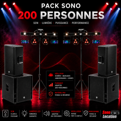 Location de son et lumière pour 200 personnes. Sonolocation à Troarn près de Caen. Proximité  Deauville et Cabourg.